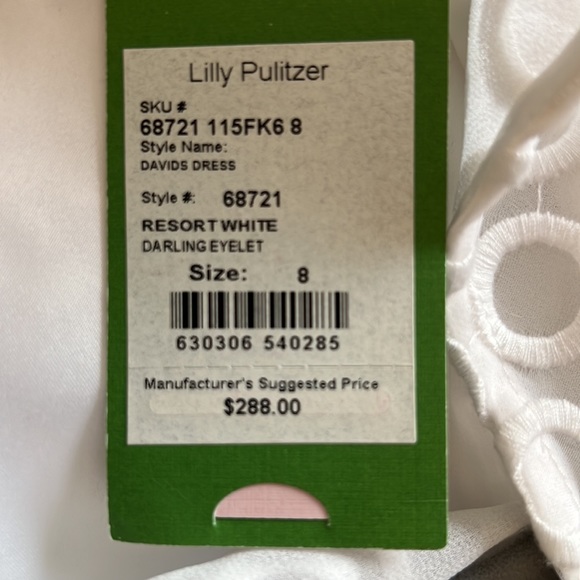 NWT Lilly Pulitzer size 8 one shoulder dress dress. - Picture 5 of 5